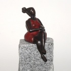 Bronzefigur "Louise" 
