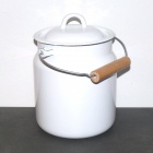 Emaille Tragekanne, Komposteimer - 3,3 L  