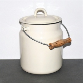 Emaille Tragekanne, Komposteimer - 3,3 L 