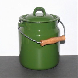 Emaille Tragekanne, Komposteimer - 3,3 L 
