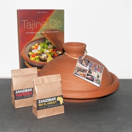 Geschenkset Tajine G4 und Kochbuch 