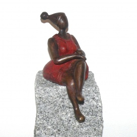 Bronzefigur "Louise" 