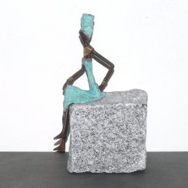 Bronzefigur - 21 cm  