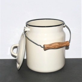 Emaille Tragekanne, Komposteimer - 3,3 L 