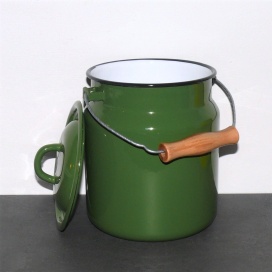 Emaille Tragekanne, Komposteimer - 3,3 L 