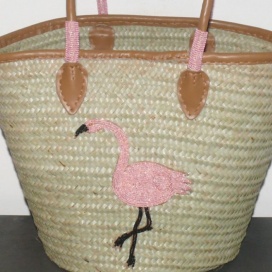 Korbtasche "Flamingo"  