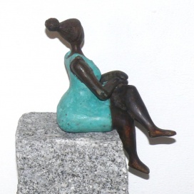 Bronzefigur "Louise" 