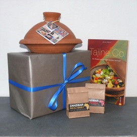 Geschenkset Tajine G4 und Kochbuch 