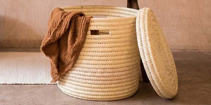 Kategoriebild der Kategorie “Handgeflochtene Wäsche- und Aufbewahrungskörbe ”