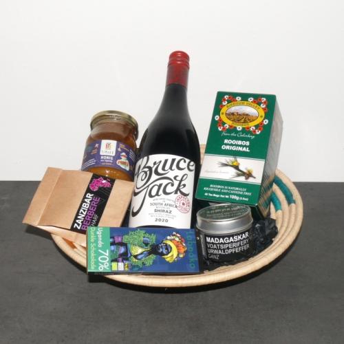 Artikelbild des Artikels “Geschenkkorb mit Wein BRUCE JAck Shiraz“