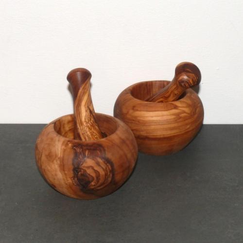 Artikelbild des Artikels “Olivenholz Mörser mit Stößel “