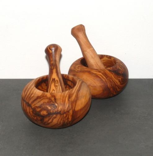 Artikelbild des Artikels “Olivenholz Mörser mit Stößel “