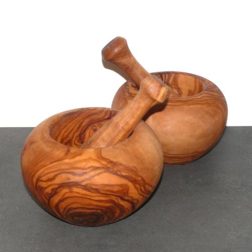 Artikelbild des Artikels “Olivenholz Mörser mit Stößel “