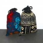 Kitenge Stoffbeutel mit Kordelzug, medium - 22 x 32 cm