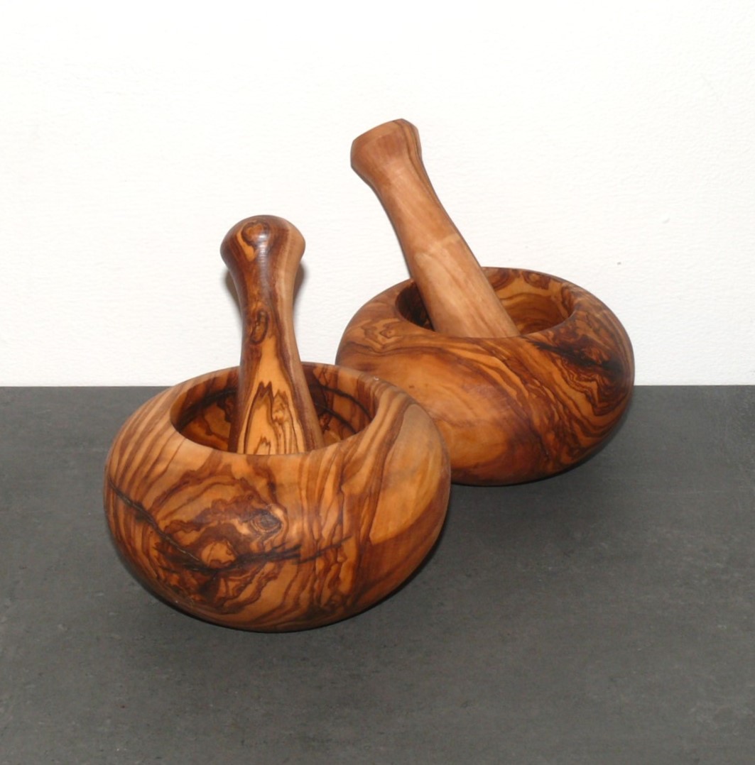  Artikelbild 1 des Artikels “Olivenholz Mörser mit Stößel “
