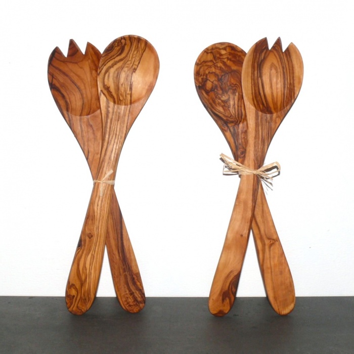  Artikelbild 1 des Artikels “Olivenholz Salatbesteck “